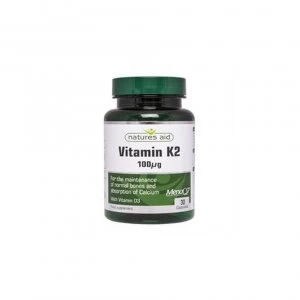 Natures Aid Vitamin K2 (menaq7) 100ug 30 Caps