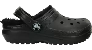 Crocs Classic Lined Clogs Kids Black / Black C13