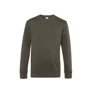 B&C Mens King Crew Neck Sweater (XL) (Khaki)