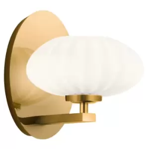 Kichler Pim Bathroom Wall Lamp Fox Gold, 3000K, IP44
