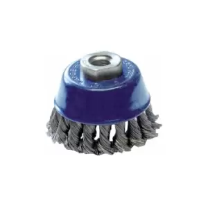 Steel Twist Knot Cup Wire Brushes - 75mm - Toolpak