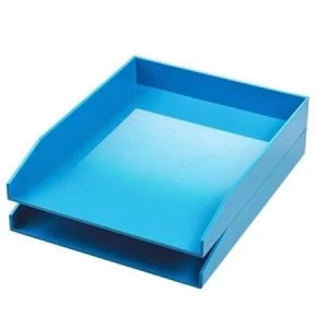 Avery ColorStak A4 Letter Tray Blue - Pack of 2 Letter Trays