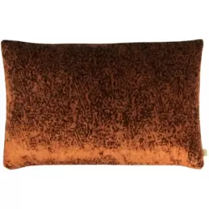 Kai Lynx Animal Print Velvet Cushion Cover, Rust, 40 x 60 Cm