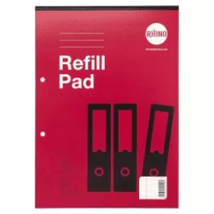 Rhino A4 Headbound Refill Pad, Ruled 80 Pages (6 Pack)