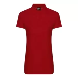 PRO RTX Womens/Ladies Pro Polyester Polo Shirt (S) (Red)