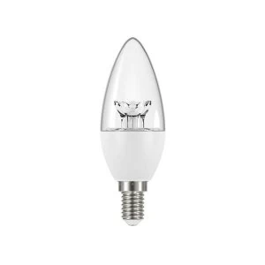 Energizer LED SES (E14) Clear Candle Dimmable Bulb, Warm White 470 lm 5.9W