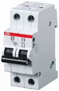 Abb S202M-C50 Circuit Breaker, Thermal Mag, 2 Pole