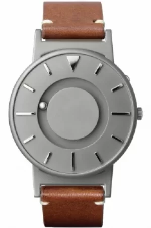 Unisex Eone The Bradley Classic Cognac Leather Strap Titanium Watch BR-BRWN