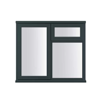 Anthracite Grey Double Glazed Timber Window - 1195x1195mm