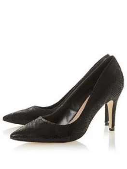 Dune London Anna Wide Fit Heeled Shoe - Black, Size 4, Women