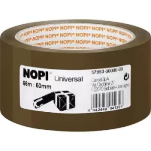 Nopi UNIVERSAL 57953-00000-00 Packaging tape Brown (L x W) 66 m x 50 mm