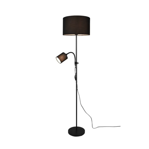 Owen Modern Floor Lamp with Shade Black