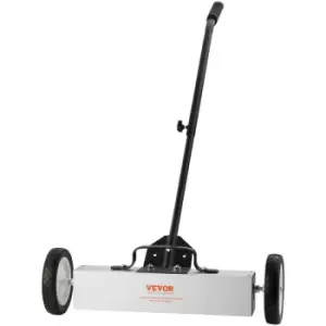 18in Magnetic Sweeper with Wheels 45lbs Rolling Sweeper Lawn Yard Grass - Vevor