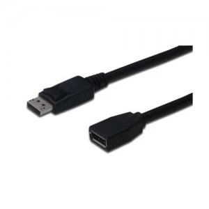ASSMANN Electronic 2m DisplayPort M/F Black