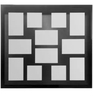 Black 12 Photo Multi Photo Frame - Premier Housewares