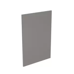 KitchenKIT Base 65cm Slab End Panel - Gloss Dust Grey
