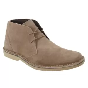 Roamers Mens Real Suede Classic Desert Boots (8 UK) (Sand)
