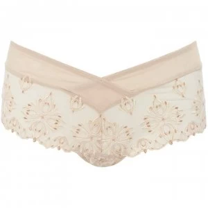 Chantelle Champs Elysees embroidered shorty - Brown