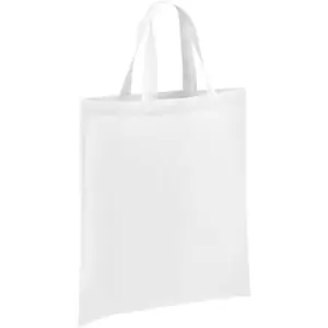 Brand Lab - Cotton Short Handle Shopper Bag (One Size) (White)
