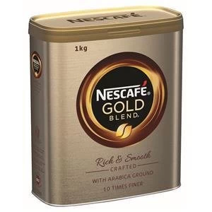 Original Nescafe 1KG Gold Blend Instant Coffee Tin Single Pack