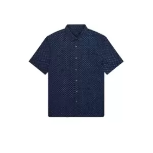 French Connection Camlough Dot Shirt - Blue