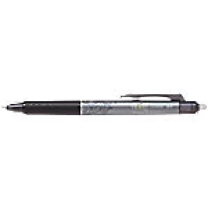 Pilot FriXion Ball Clicker Gel Rollerball Pen Erasable Fine 0.25mm Black Pack of 12