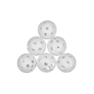 Masters Airflow Practice Golf Balls (Pack of 6) (One Size) (White)
