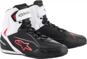 Alpinestars Faster-3 Motorcycle Shoes, black-white-red, Size 41, black-white-red, Size 41