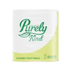 Purely Kind Toilet Roll 2 Ply Extra Long Plastic Free Packaging FSC