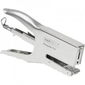 Rapesco Handheld stapler Porpoise Classic Stapling capacity:50 sheets (80 g/m²) Silver
