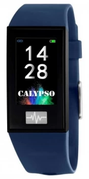 Calypso Unisex Smartime Blue Silicone Strap + Free Strap Watch