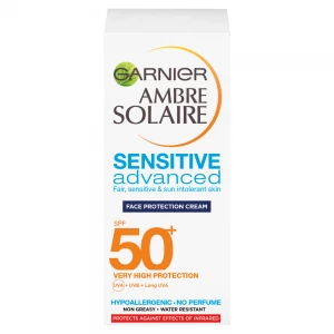 Garnier Ambre Solaire Sensitive Face and Neck Sun Cream SPF50+
