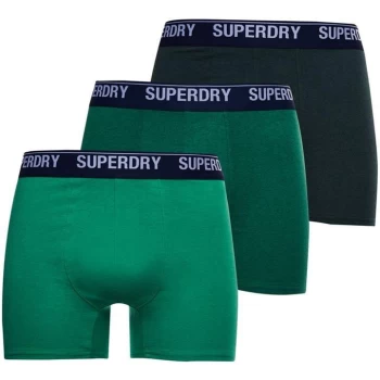 Superdry 3 Pack Boxers - Green Multi 6PG