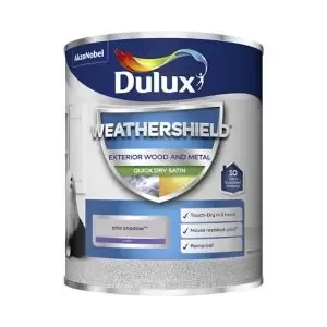 Dulux Weathershield Exterior Quick Dry Chic Shadow Satin Paint 750ml