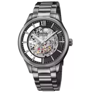 Festina F20632-1 Mens Gunmetal Dial With Steel Bracelet Wristwatch