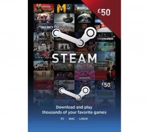 Steam Wallet Card 50 GBP