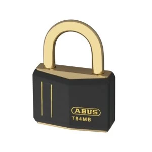 ABUS T-84 Brass Padlock and Brass Shackle - Keyed Alike - Coloured Body