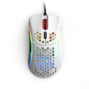 Glorious PC Gaming Race Model D USB RGB Optical Gaming Mouse - Glossy White