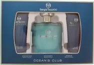 Sergio Tacchini Oceans Club Gift Set 100ml Eau de Toilette + 100ml Shower Gel + 100ml Aftershave Balm