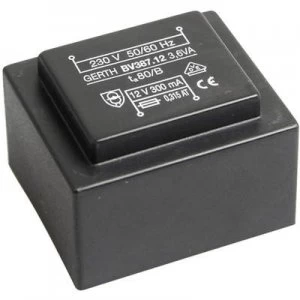 PCB mount transformer 1 x 230 V 1 x 18 V AC 3.60 VA 200 mA