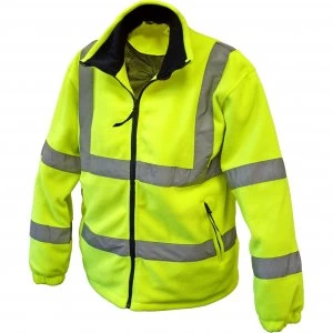 Scan Hi Vis Fleece Jacket Yellow 2XL
