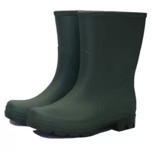 Town & Country Essential Half Length Size 12 Wellington Boots - Green