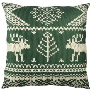 A11888 Multicolor Cushion Reindeer Green