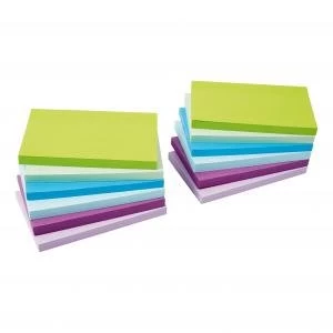 Office 76x127mm Re move Sticky Notes 6 NeonPastel Colours 100 Sheets