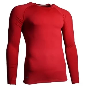 Precision Essential Baselayer Long Sleeve Shirt Junior Red S Junior 24-26"