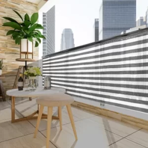 Balcony Privacy Screen Grey/White 1.2x10m
