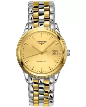 Longines Flagship Automatic Champagne Dial Steel & Yellow Gold Unisex Watch L4.974.3.32.7 L4.974.3.32.7