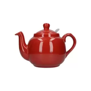 London Pottery Farmhouse Filter 4 Cup Teapot Red