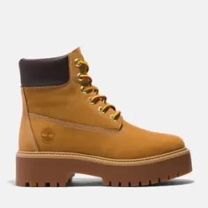 Stone Street Timberland Premium Platform Boot For Her In Yellow, Size 5