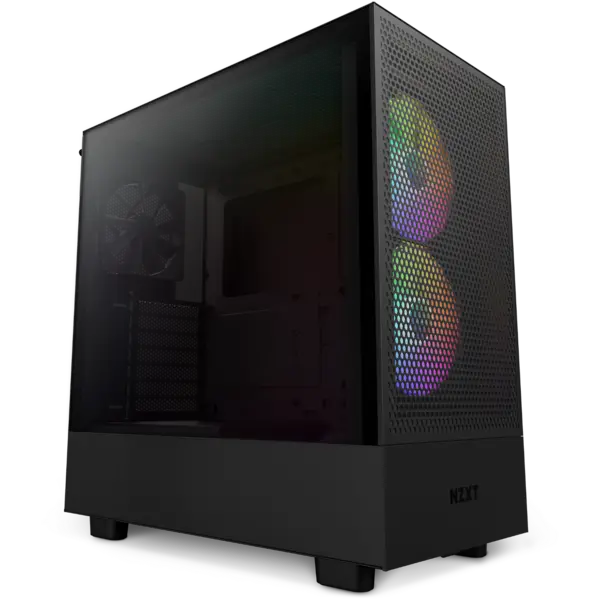 NZXT H5 Flow RGB Edition ATX Mid Tower Case - Black - CC-H51FB-R1